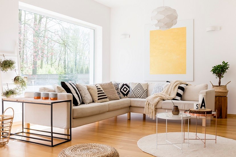interior of spacious lounge